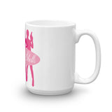 Belles & Shells Pink Magnum Logo mug