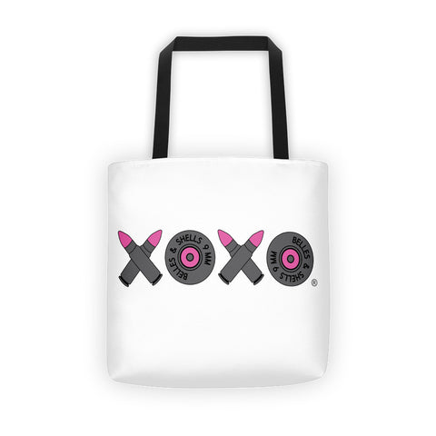 XOXO Pink Bullets tote bag