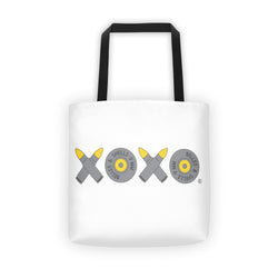 XOXO Yellow Bullets tote bag
